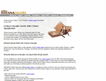 Tablet Screenshot of onlinehavanacigars.com